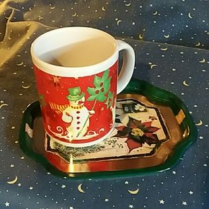 Snowman holiday mug